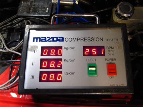 rx7 digital compression tester|Compression Test .